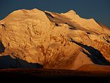 17 Gang Benchen Shines At Sunrise From Shishapangma North Base Camp Gang Benchen (7299m) is the most beautiful mountain at sunrise from Shishapangma North Chinese Base Camp (5029m).